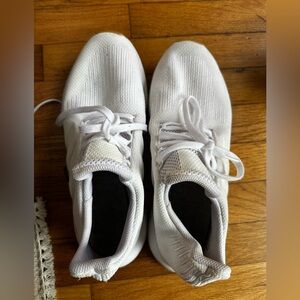 Adidas White Mesh Sneakers